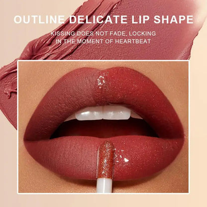 Mocallure 12 Pcs Lip Gloss Set – High Pigment Liquid Gloss with Long-lasting Shine (Pink, Red, Nude, Peach, Maroon)