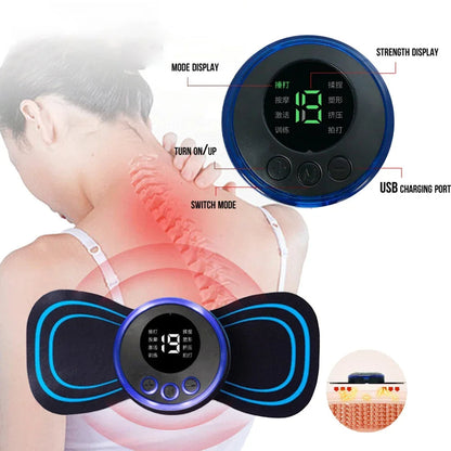 Portable Mini Electric Massager – EMS Body Relaxation & Muscle Comfort Patch (Neck, Arms, Back, Shoulders)